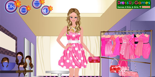 HT83 pink fashion dress up game
